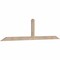 Ekena Millwork Portland Smooth Timber Gable Bracket, Douglas Fir, 84"W x 21"H x 1 1/2"D x 3 1/2"F, 6/12 Pitch GBW084X21X0204POR00SDF - alternate 4